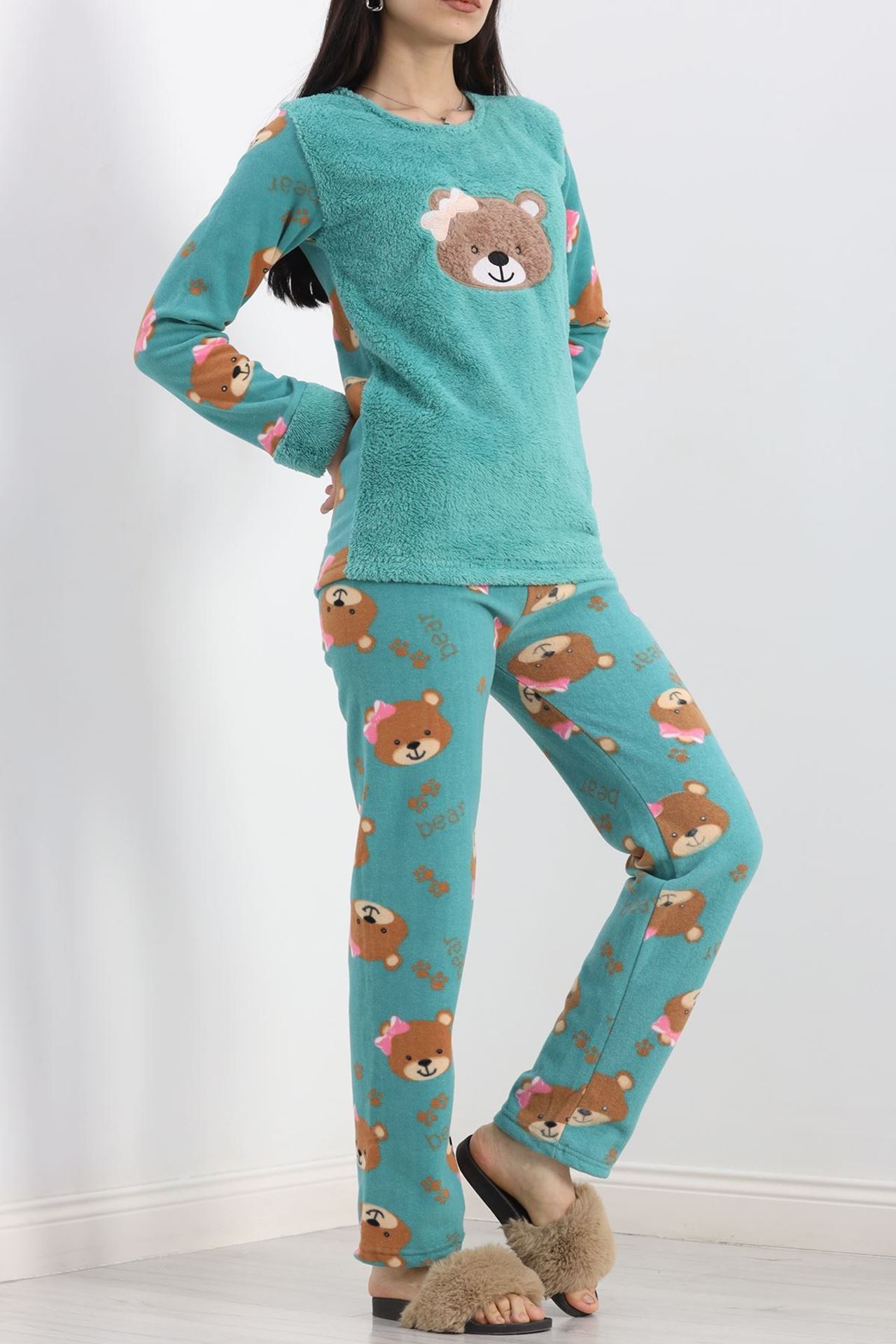 Polar Pijama Takımı Mintyeşili